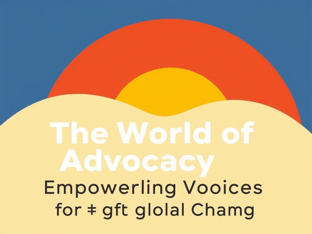 The World of Advocacy: Empowering Voices for Global Change