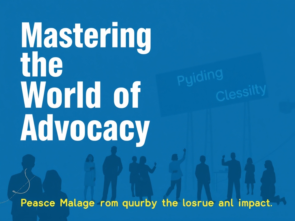Mastering the World of Advocacy: Proven Strategies for Driving Social Change and Impact